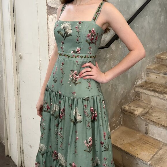 Agua By Agua Bendita Lima Orquidea Maxi Dress - Picture 2 of 16